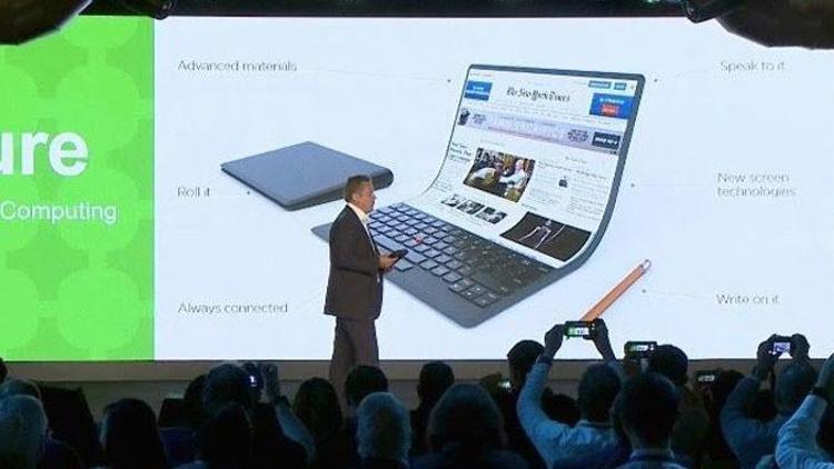 Lenovodan esnek laptop geliyor