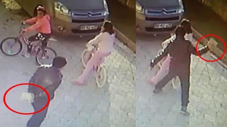 Dehşet 9 yaşındaki kızın başına parke taşıyla vurup kaçtı