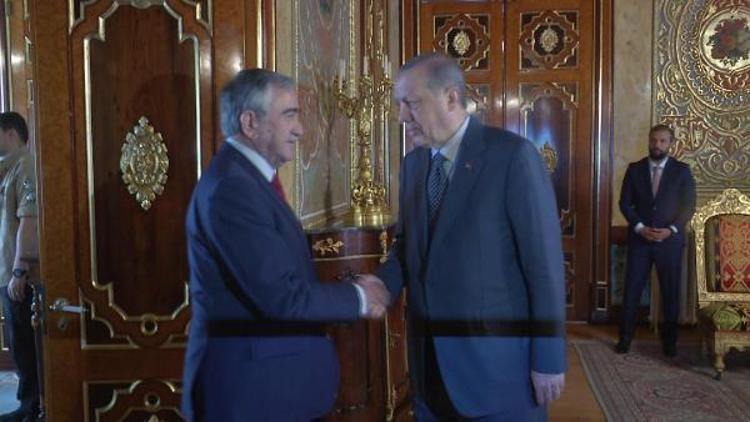Cumhurbaşkanı Erdoğan KKTC Cumhurbaşkanı Akıncı ile görüştü