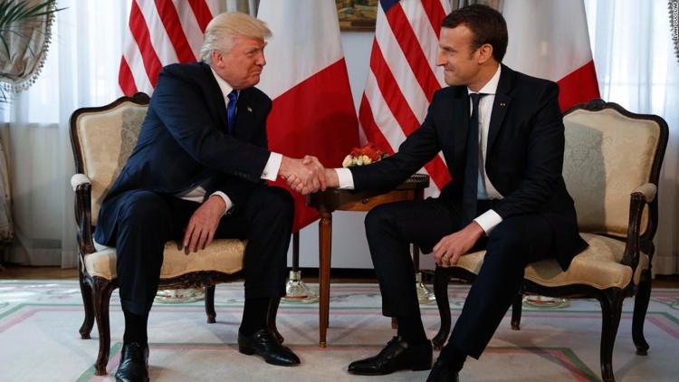 Macron ve Trump Suriye için anlaştı