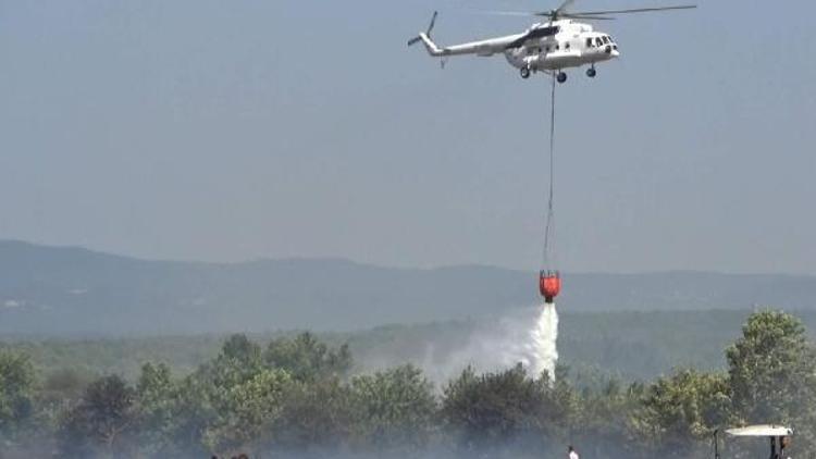 Saman makinesi, yangına neden oldu