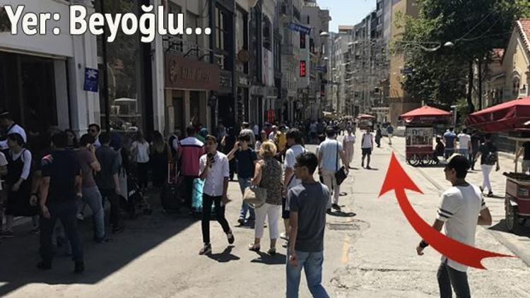 İstiklalde çöl sıcağı manzarası... Bir taraf boş kaldı