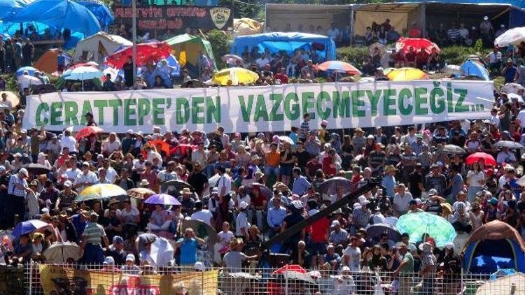 Artvinde, boğa güreşlerinde maden protestosu gerginliği