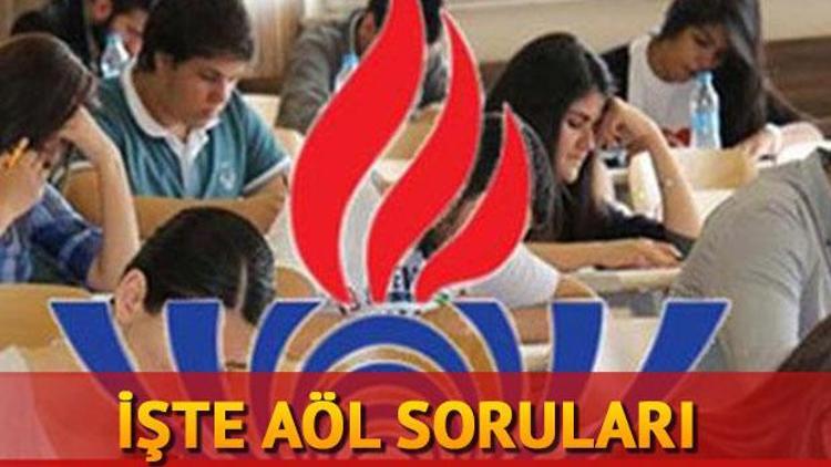 AÖL (Açık Lise) sınav soruları yayımlandı... AÖL sonuçları ne zaman açıklanacak