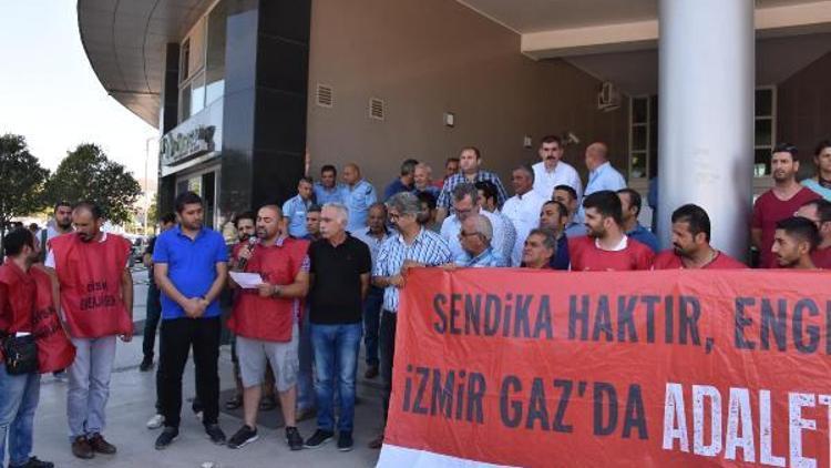 İzmir Doğalgazda işten çıkartılan 23 işçiden oturma eylemi