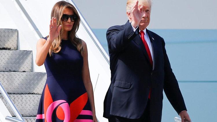 Melania Trump, Hamburgda mahsur kaldı