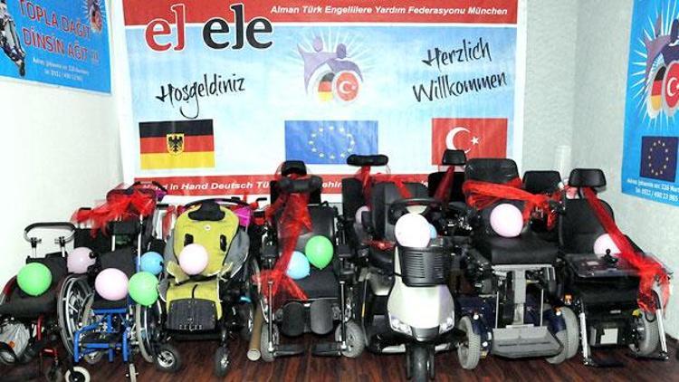 40 tekerlekli sandalye Erzincan’a gönderildi