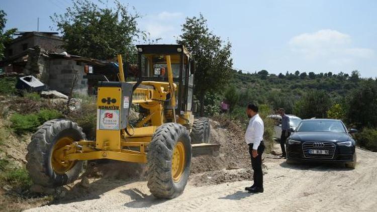 Sarıçamda yol çalışmaları devam ediyor