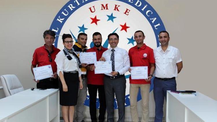 Suriye’de görev yapan Edirne UMKE personeli ödüllendirildi