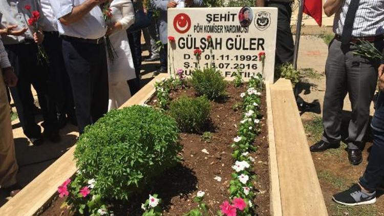 15 Temmuz şehidi Gülşah komiser mezarı başında anıldı