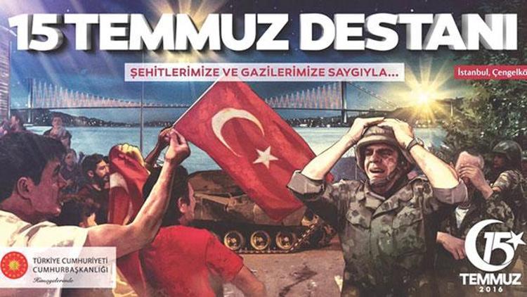 15 Temmuz afişine tepki