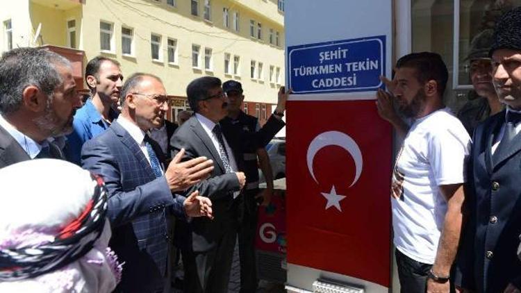 Şehit Türkmen Tekin Caddesi açıldı