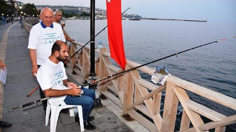 Tekirdağ’da görme engelliler balık tuttu