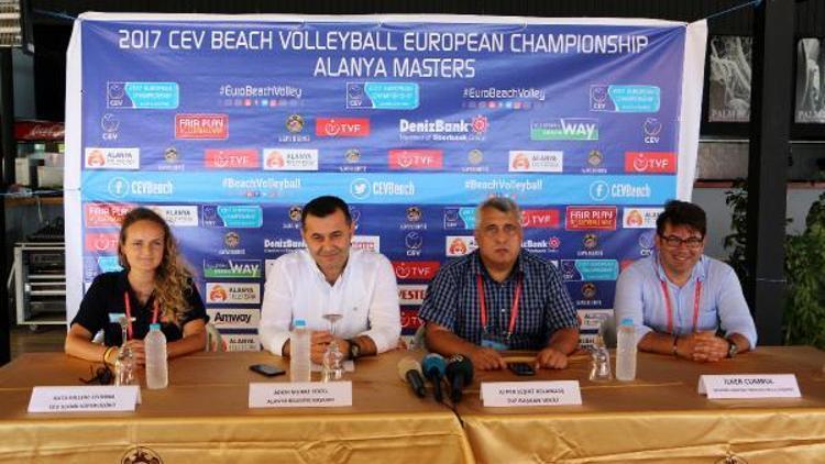 Alanyada Plaj Voleybolu Avrupa Şampiyonası heyecanı