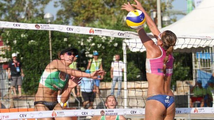 Alanyada plaj voleybolu heyecanı