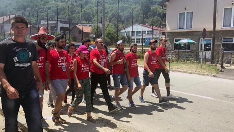 Haluk Levent, Srebrenitsada barış için yürüdü