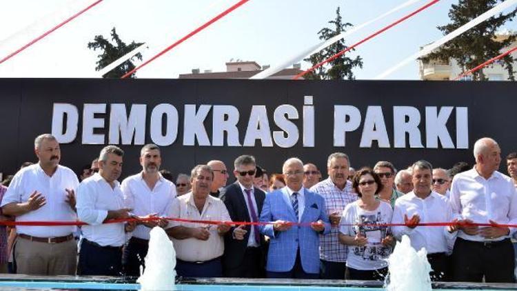 Mersinde Demokrasi Parkı açıldı