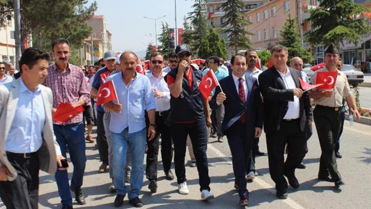 Beylikovada 15 Temmuz yürüyüşü