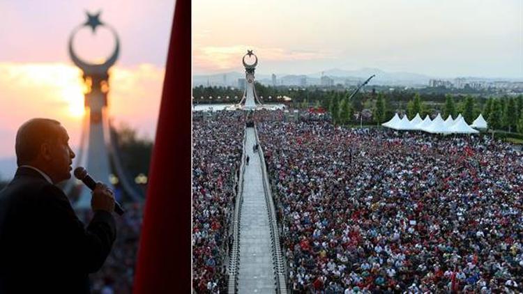 Şehitler Abidesinin açılışı yapıldı... Cumhurbaşkanı Erdoğandan flaş mesaj...