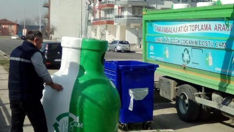 İzmitte 818 ton atık cam toplandı