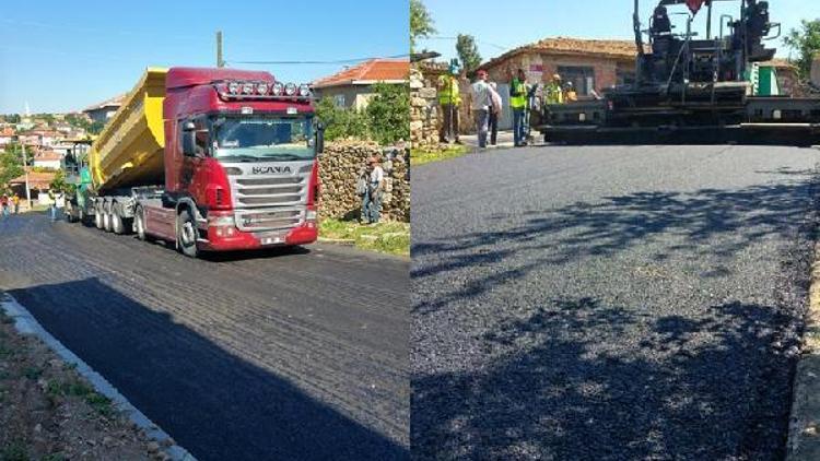 Üsküp Beldesinde ikinci etap asfalt çalışmaları başladı