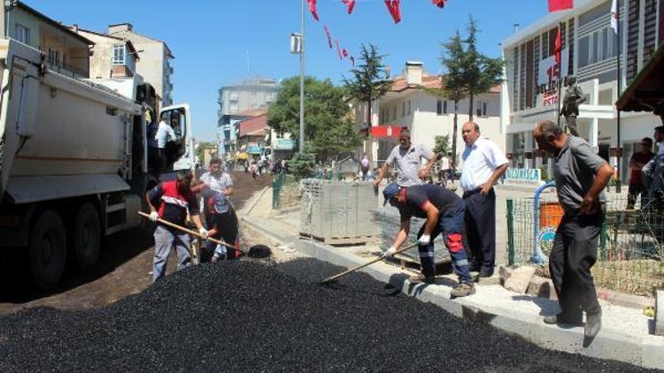 Ulukışlada asfalt zamanı