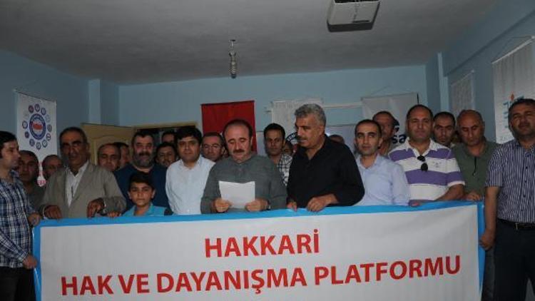 Hakkaride HAK-DA platformundan İsraile tepki