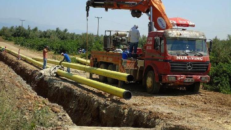 İslahiyede doğalgaz çalışması sürüyor