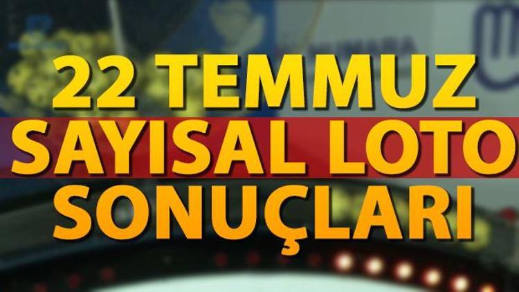 22 Temmuz Sayısal Loto sonuçları açıklandı İşte Sayısal Loto sonuçlarında kazandıran numaralar