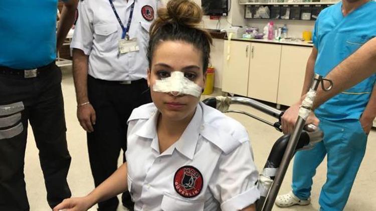 Hastanede kadın güvenlik görevlisine saldırı