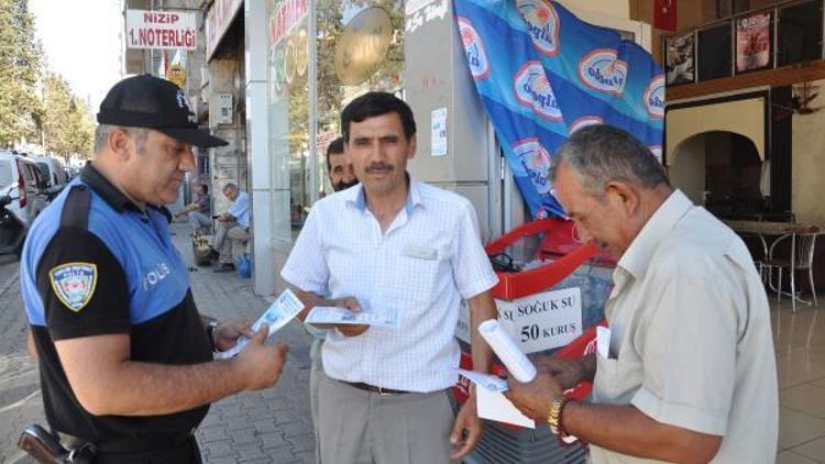 Polisten vatandaşlara serinleme uyarısı