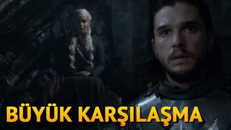Game Of Thrones 7. sezon 3. bölüm fragmanın Jon Snow- Khaleesi yüzleşme anı