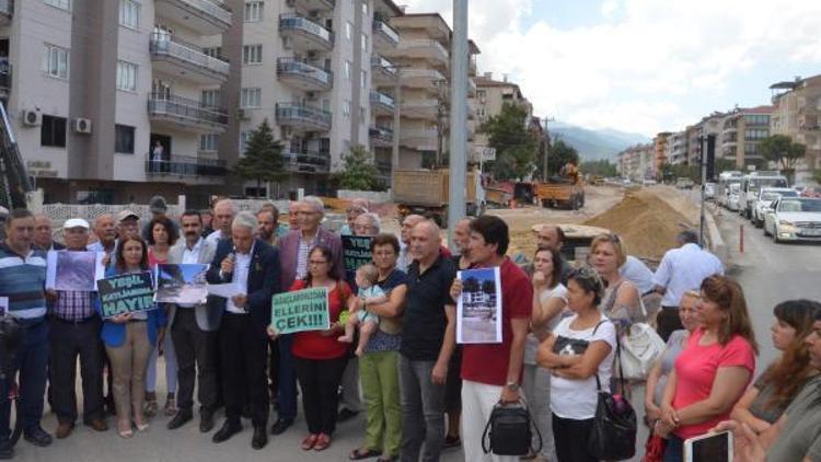 CHPden ağaç katliamı protestosu