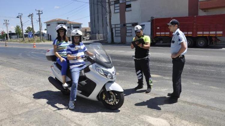 Muratlıda motosikletlere sıkı denetim