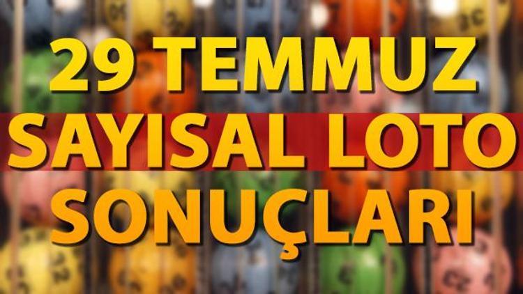 29 Temmuz Sayısal Loto sonuçları Milli Piyango İdaresi tarafından açıklandı - Sayısal Loto sonuçları MPİ sorgulama