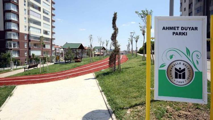 Belediye Başkanlarının adları Yenimahalle parklarında