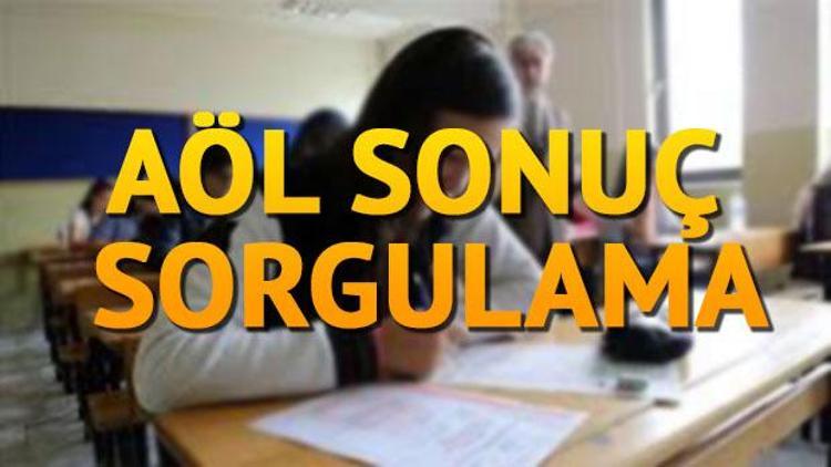 AÖL sonuçları açıklandı MEB 1-2 Temmuz AÖL sınav sonuçları