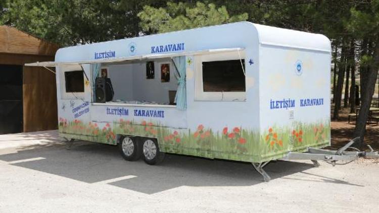 Odunpazarı belediyesinden iletişim karavanı