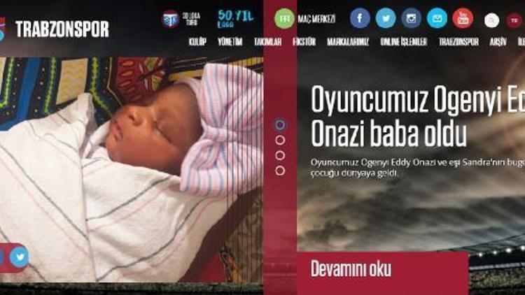 Trabzonsporlu Onazi’nin babalık sevinci