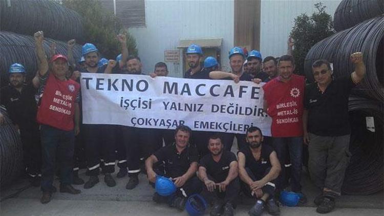 Tekno Maccaferri işçileri grev başladı