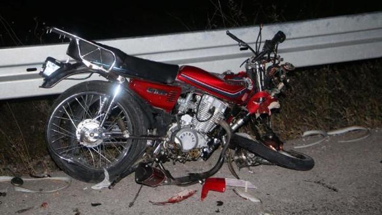 Motosikletli kazada öldü