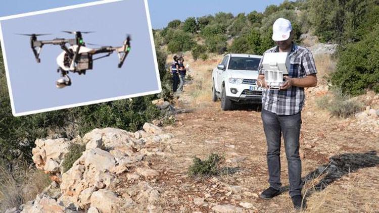 2 drone ve 80 kişilik ekiple dağ taş aranıyor