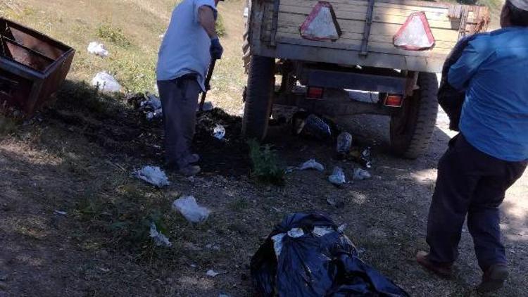 Piknikçilerin çöpünü 25 işçi 4 günde temizledi