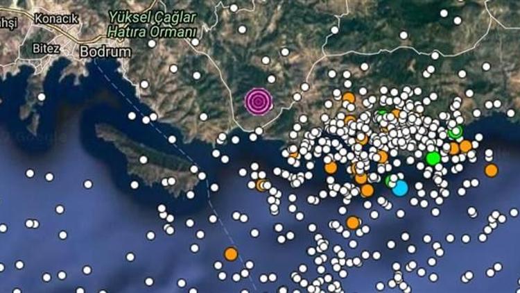 Bodrumda ardı ardına depremler