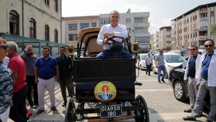 Başkan Sözlüden fayton üzerinde Adana turu