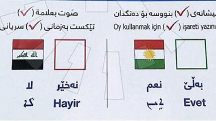 Türkiyenin tepkisine rağmen 3 dilde oy pusulası