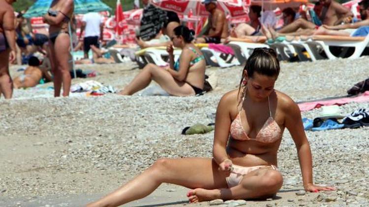 Fethiye plajları tıklım tıklım