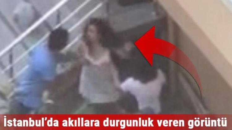 Ataşehirde genç kıza, karı koca dayağı