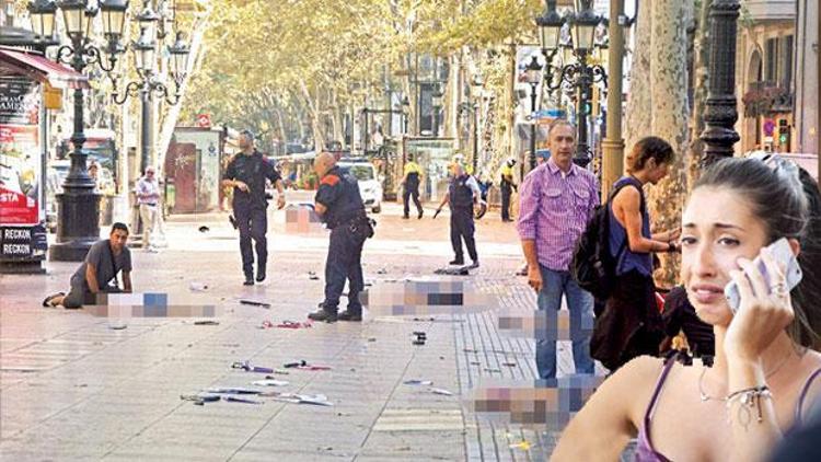 Barcelonada araçlı terör.. Minibüs yayaların arasına daldı