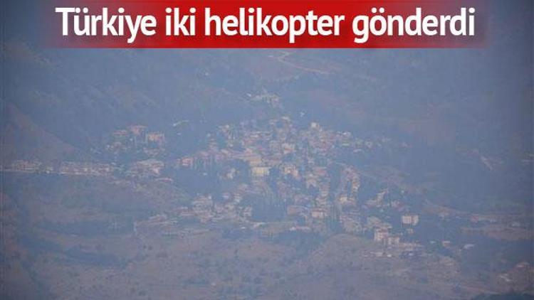 Komşu ülkedeki yangının dumanı Türkiyenin o ilçesini kapladı